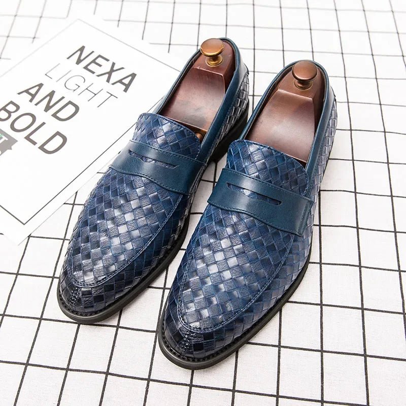 Elegant Woven Loafers - Luxoria