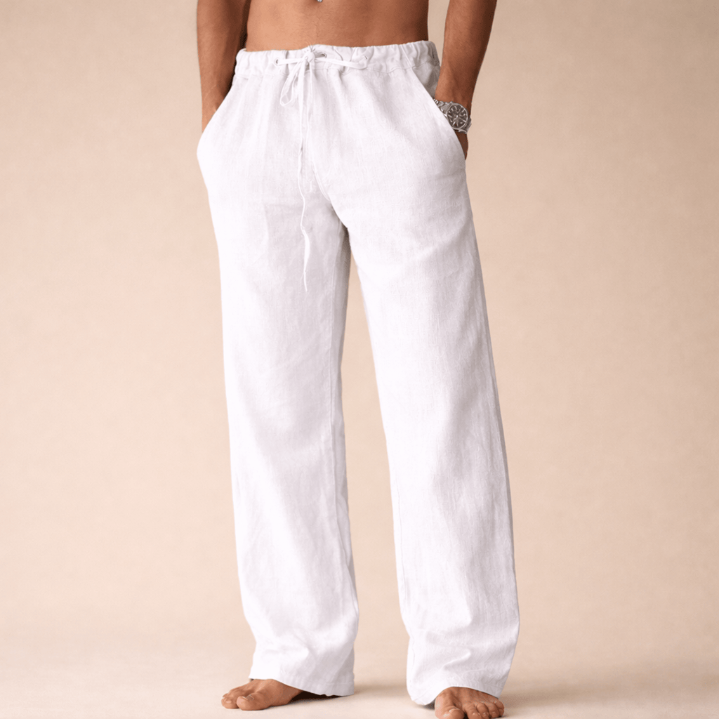 Casual Linen Men's Pants - Luxoria