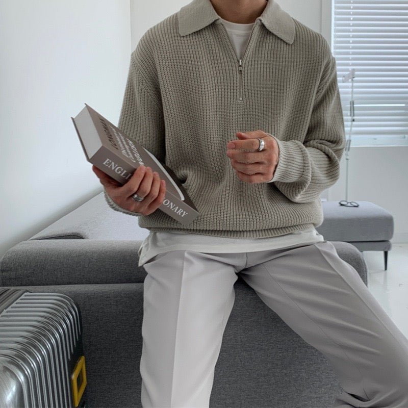 Monaco Zip Sweater - Luxoria