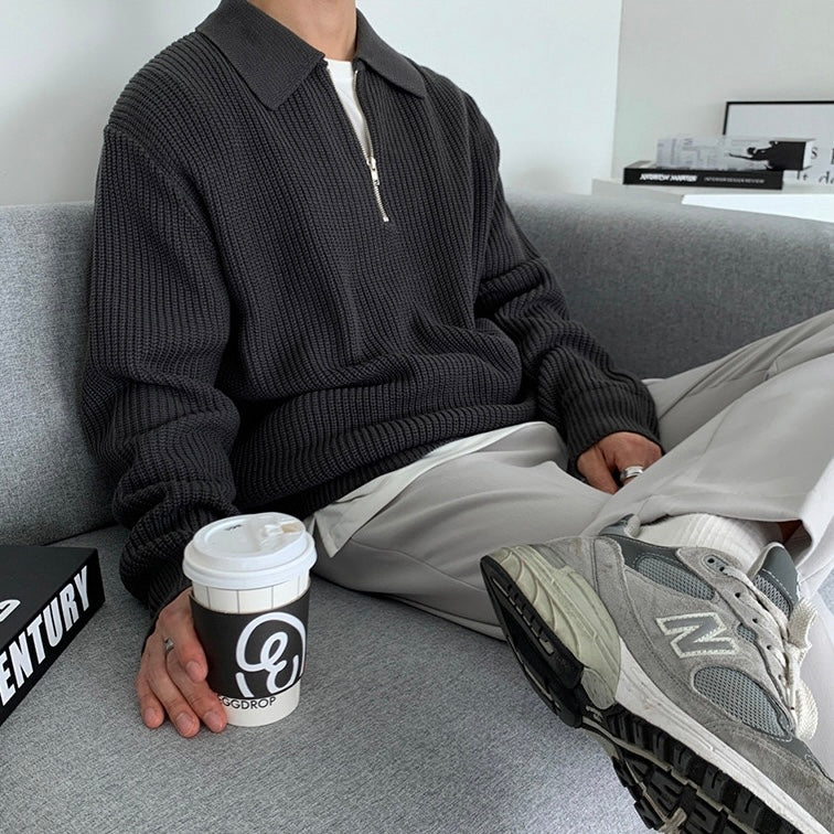 Monaco Zip Sweater - Luxoria
