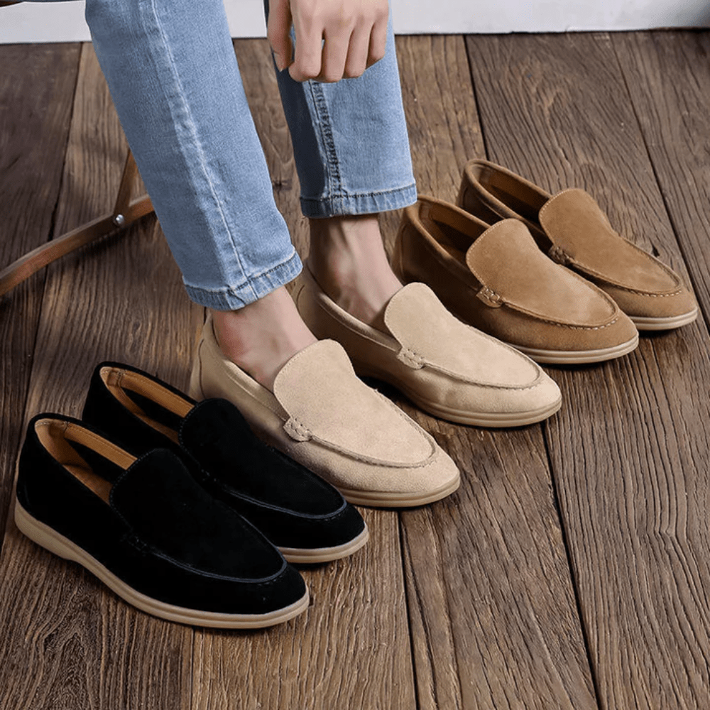 Premium Suede Loafers - Luxoria