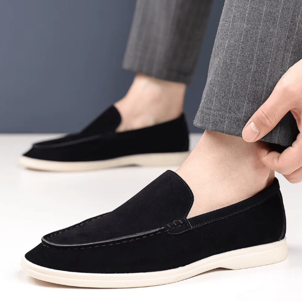Luxury Suede Loafers - Luxoria