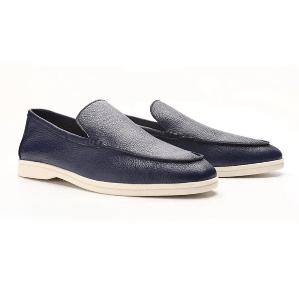 Cowhide Leather Loafers - Luxoria
