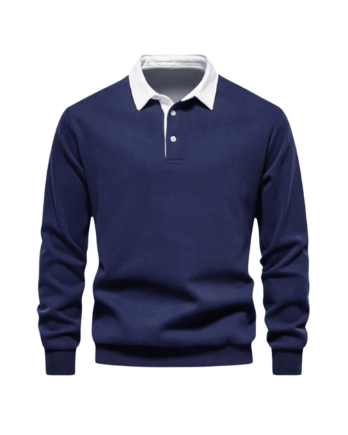 Adrian Casual Polo Sweater - Luxoria