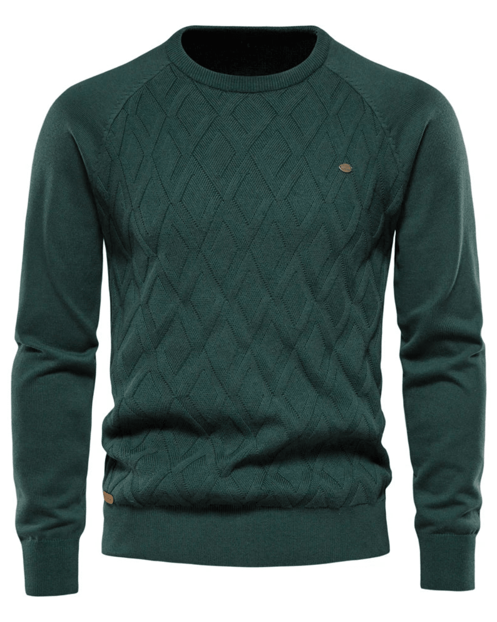 Men's Sweater With Checkered Design V2 - Luxoria