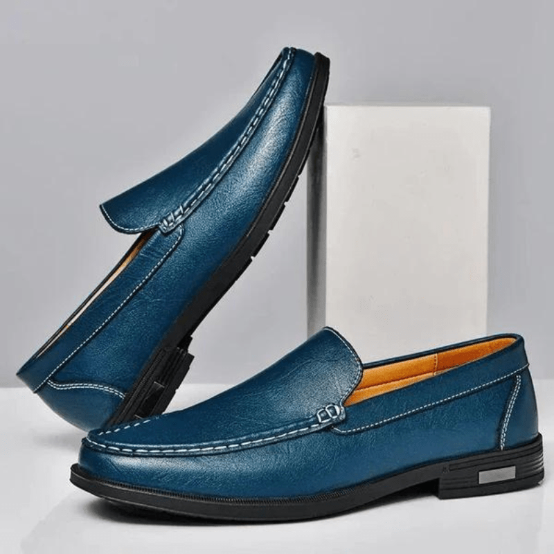 Elegant Leather Loafers - Luxoria