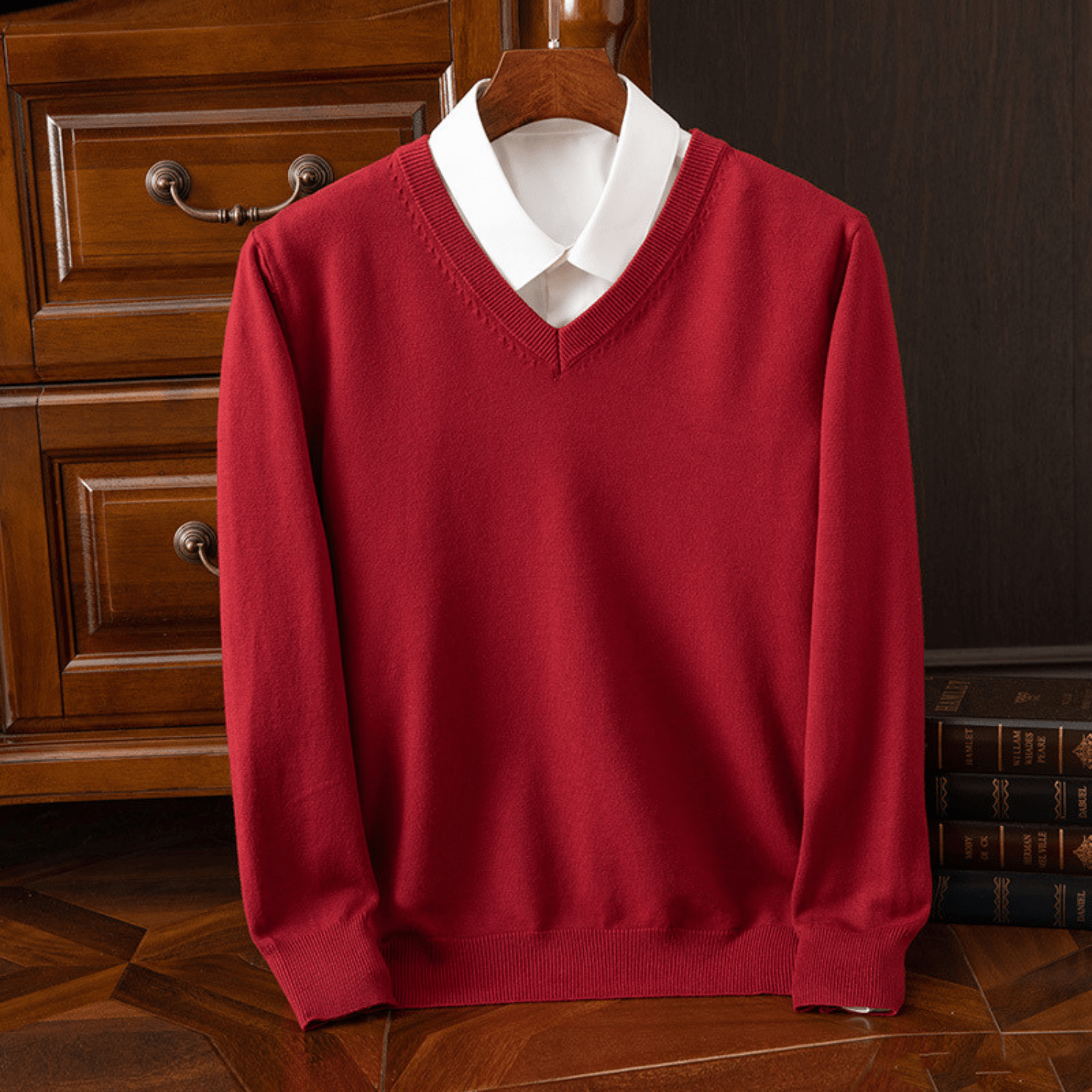 Chic V - Neck Sweater - Luxoria