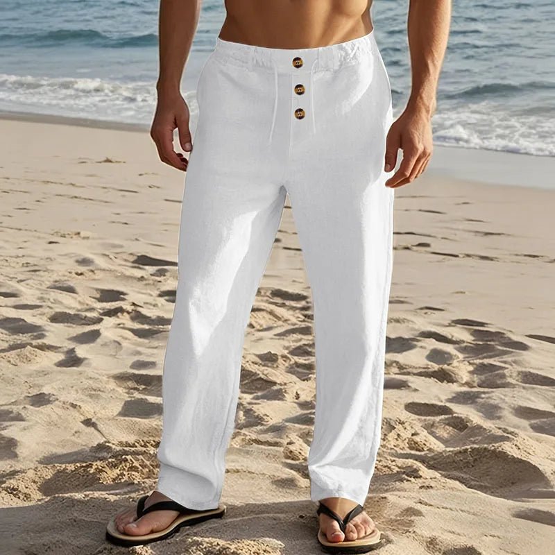 Elegant Linen Beach Pants - Luxoria