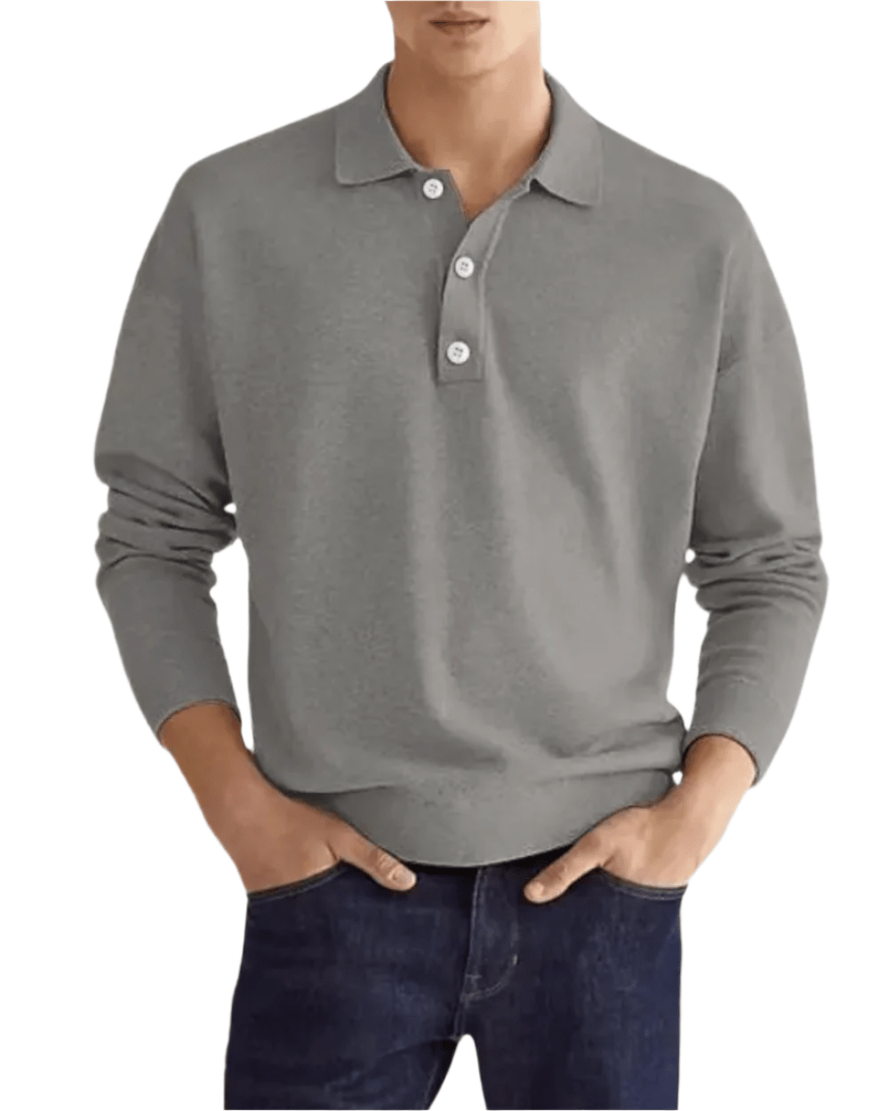 Elegant Polo Sweater - Luxoria