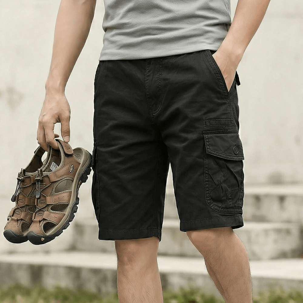 Elegant Cotton Walking Shorts - Luxoria