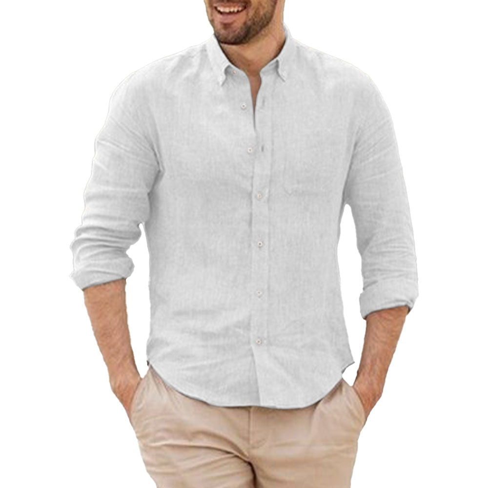 Breathable Linen Shirt - Luxoria