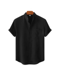 Venice Short Sleeved Linen Shirt - Luxoria