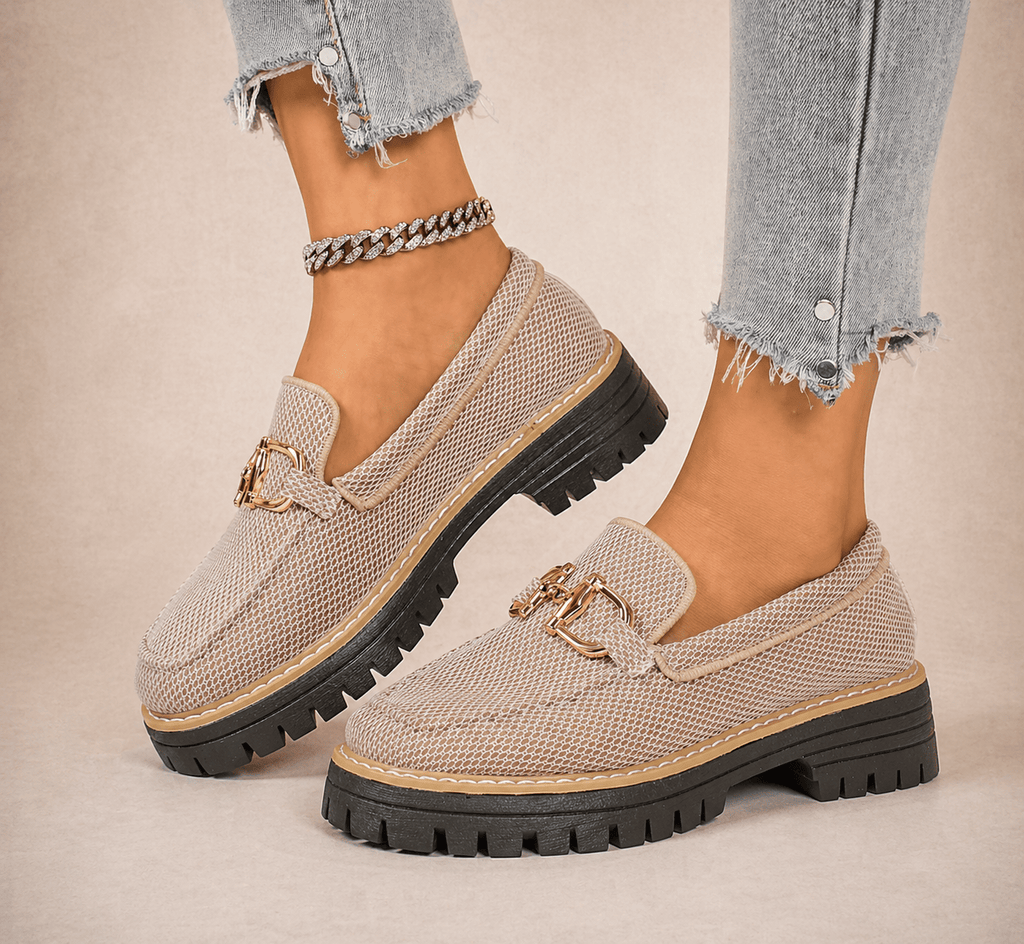 Mocasines de malla transpirable con suela gruesa - Luxoria