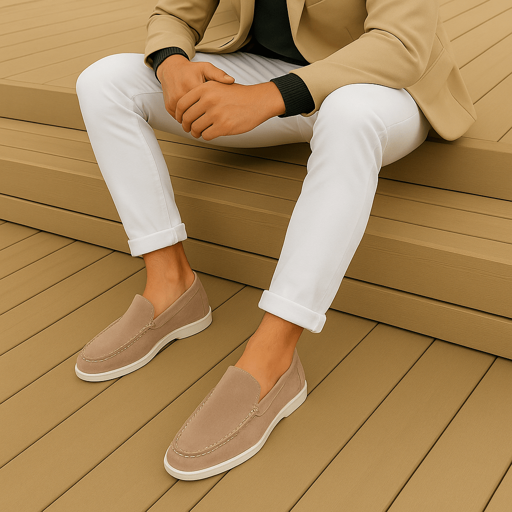 Chic Suede Loafers - Luxoria