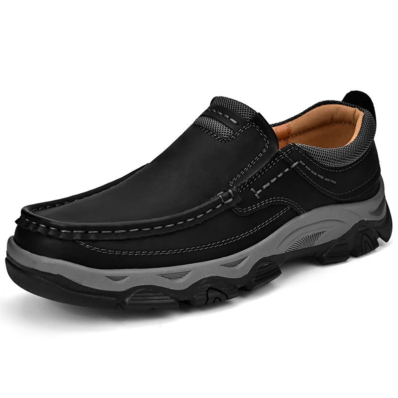 Elegant Leather Slip - On Shoes - Luxoria
