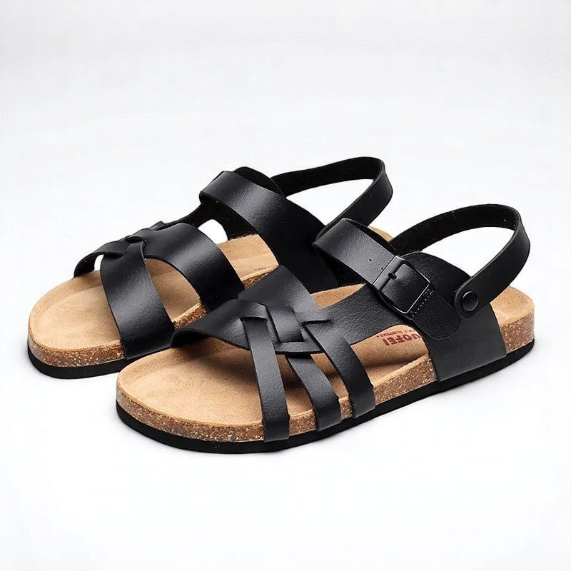 Andrea™ | SANDALIAS CASUAL CON CORREAS CRUZADAS Y PLANTILLA CONFORT NATURAL - Luxoria