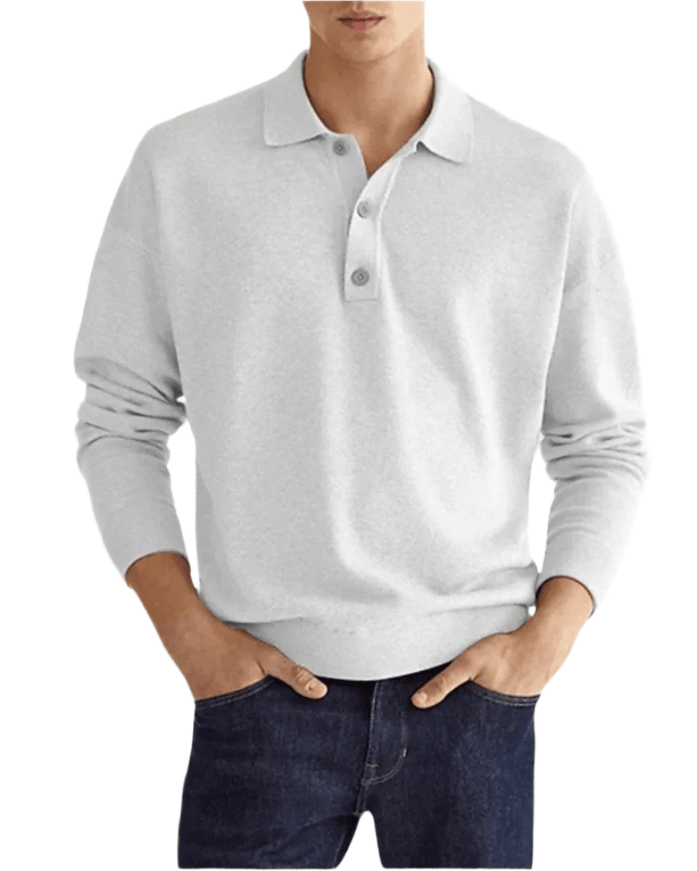 Elegant Polo Sweater - Luxoria