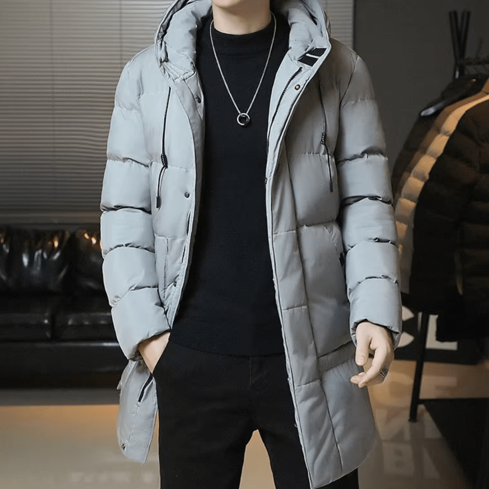 Elegant Long Winter Jacket - Luxoria