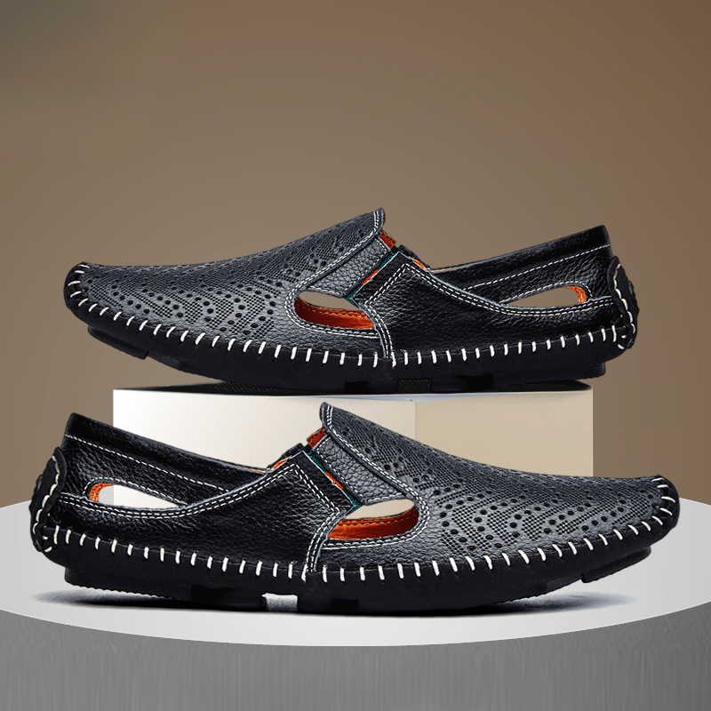 Leather Strap Sandals - Luxoria
