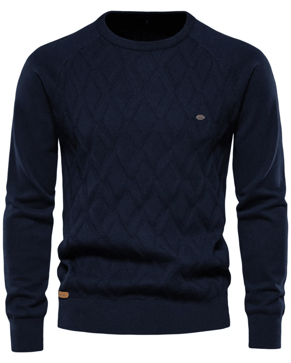 Men's Sweater With Checkered Design V2 - Luxoria