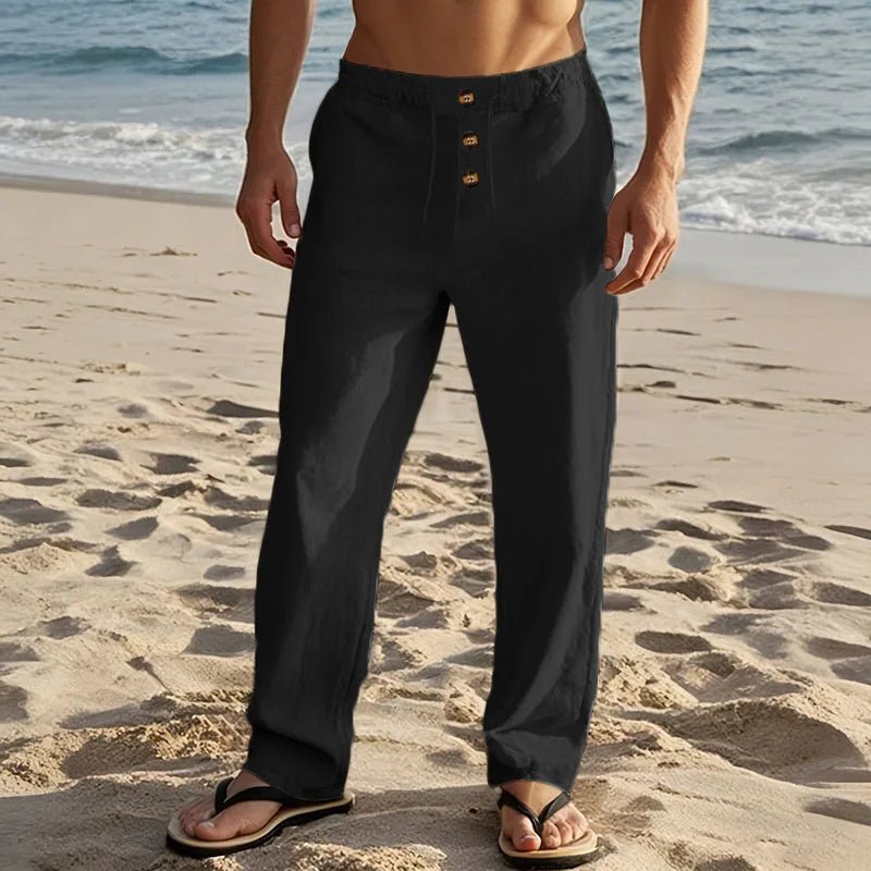 Elegant Linen Beach Pants - Luxoria