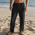 Elegant Linen Beach Pants - Luxoria