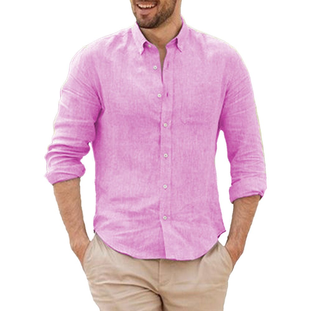 Breathable Linen Shirt - Luxoria