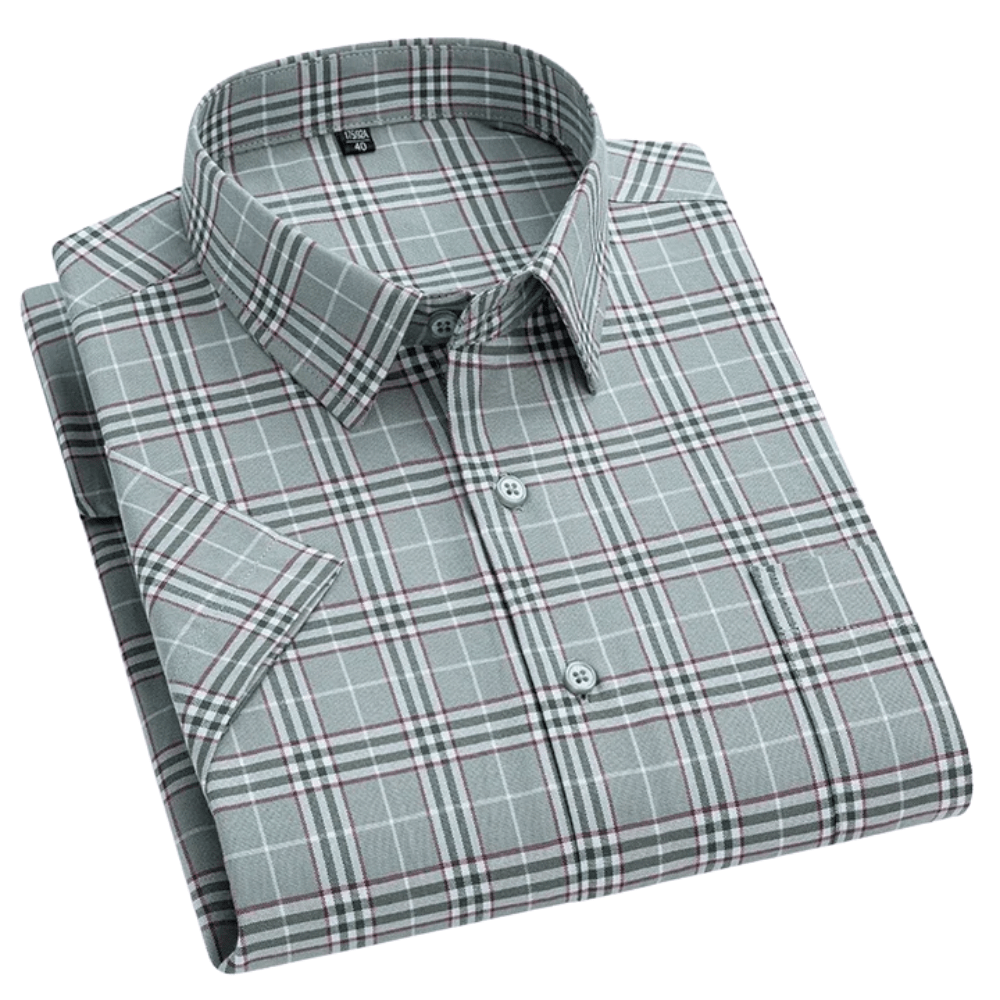 Givalli - Short - Sleeved Cotton Shirt - Luxoria