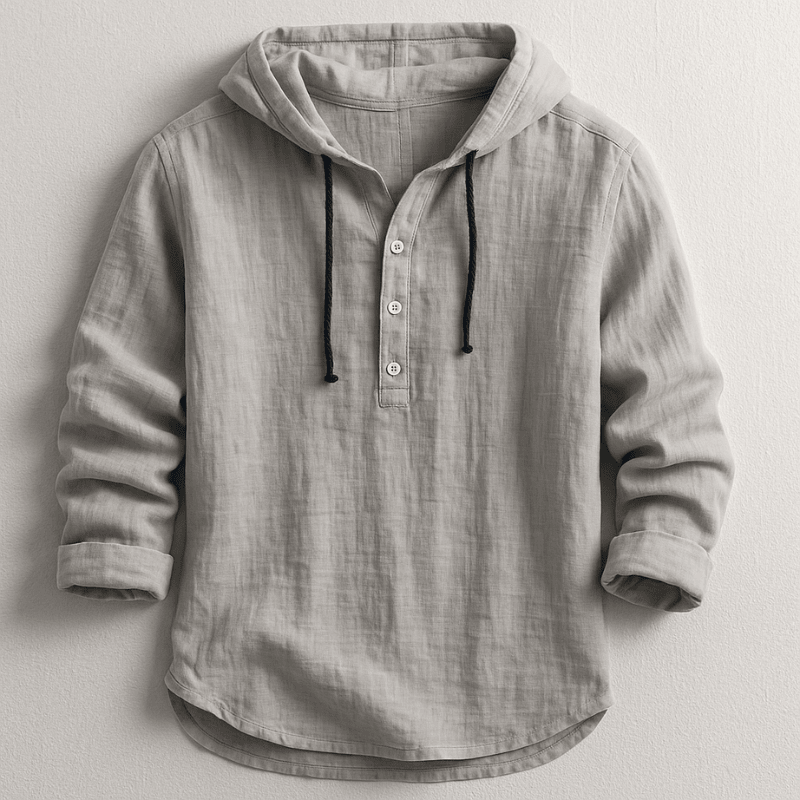 Elegant Hooded Shirt - Luxoria