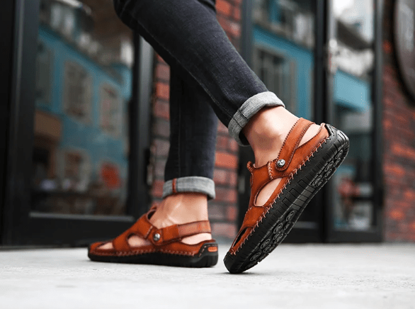 Classic Leather Sandals - Luxoria