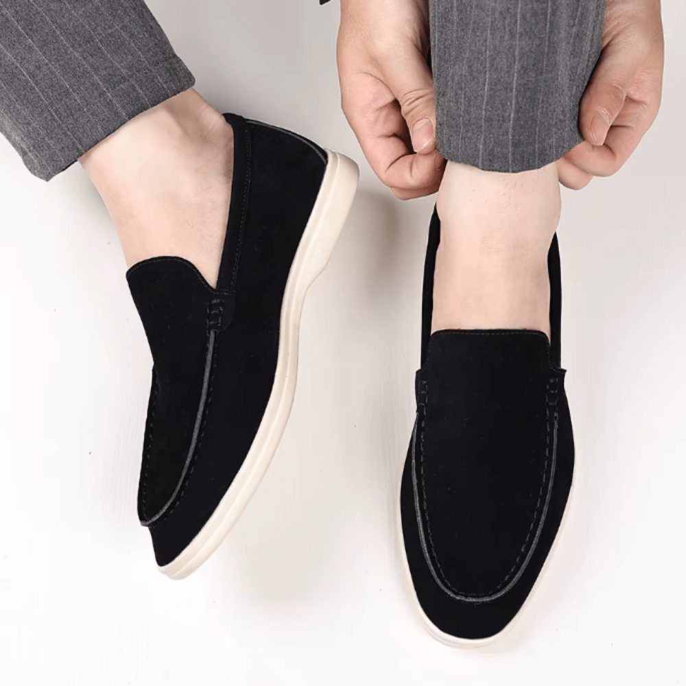 Luxury Suede Loafers - Luxoria