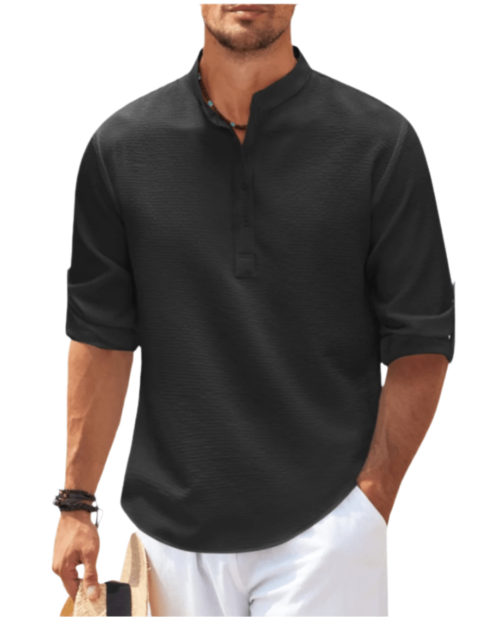 Long Sleeved Polo Shirt - Luxoria