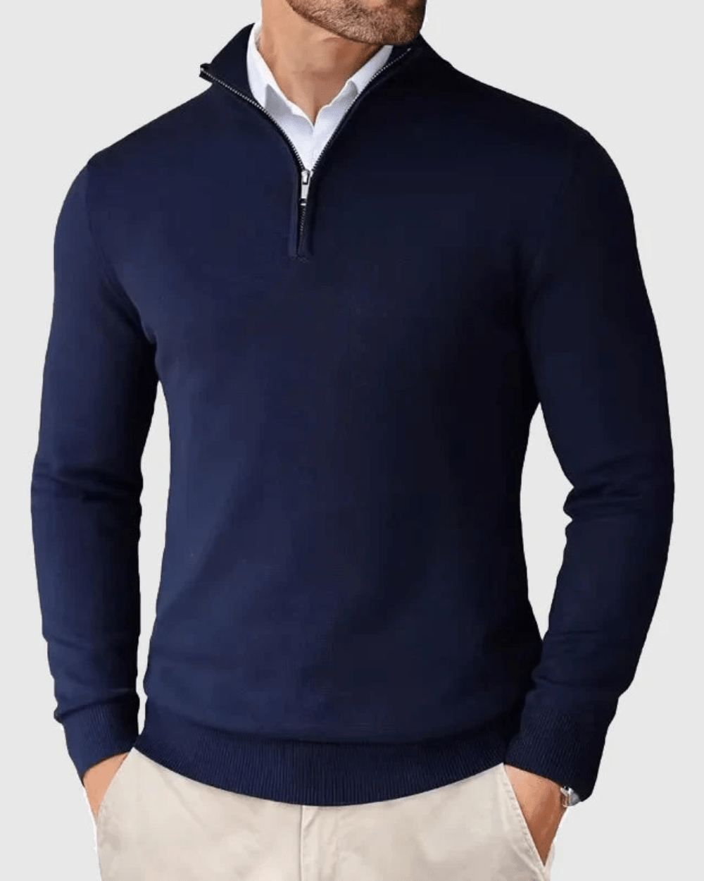 Romeo Zip Sweater - Luxoria