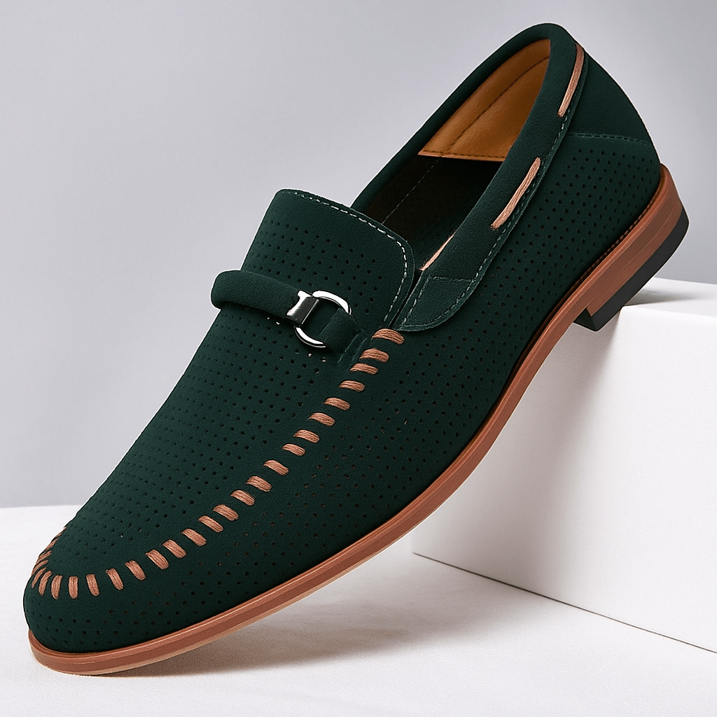 Firenze Suede Loafers - Luxoria