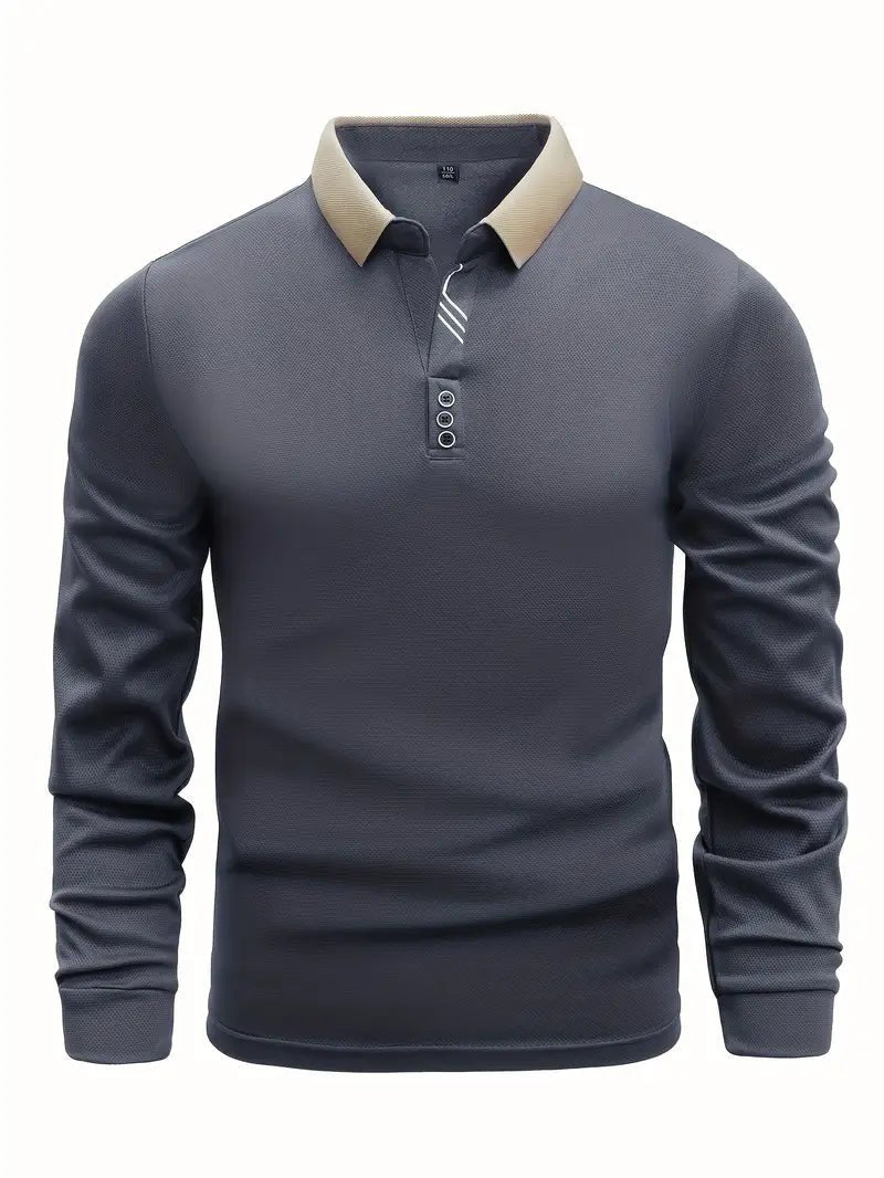 Lightweight Polo Sweater - Luxoria