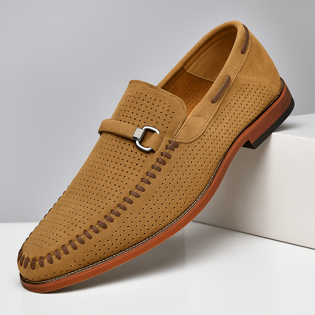 Firenze Suede Loafers - Luxoria
