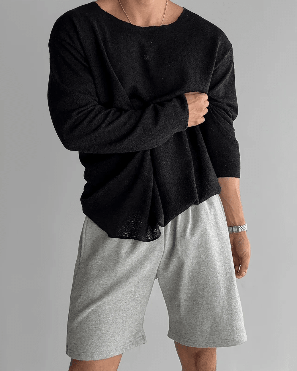 Casual Knit T-Shirt - Luxoria