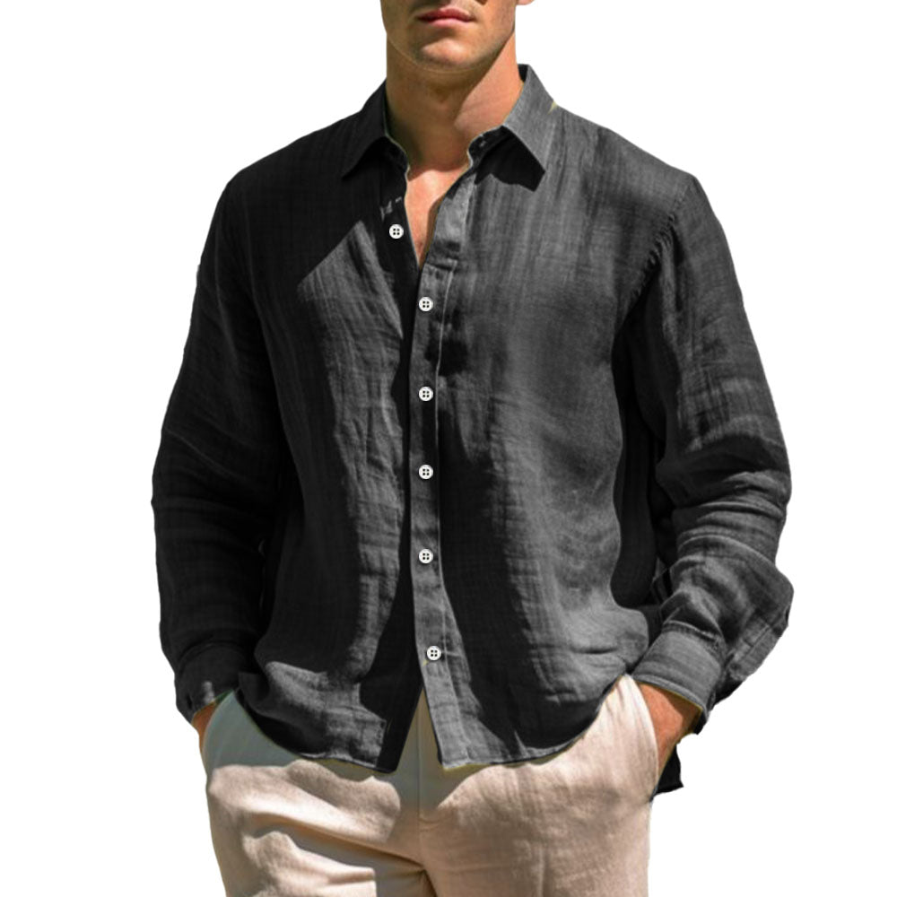 Casual Linen Shirt - Luxoria