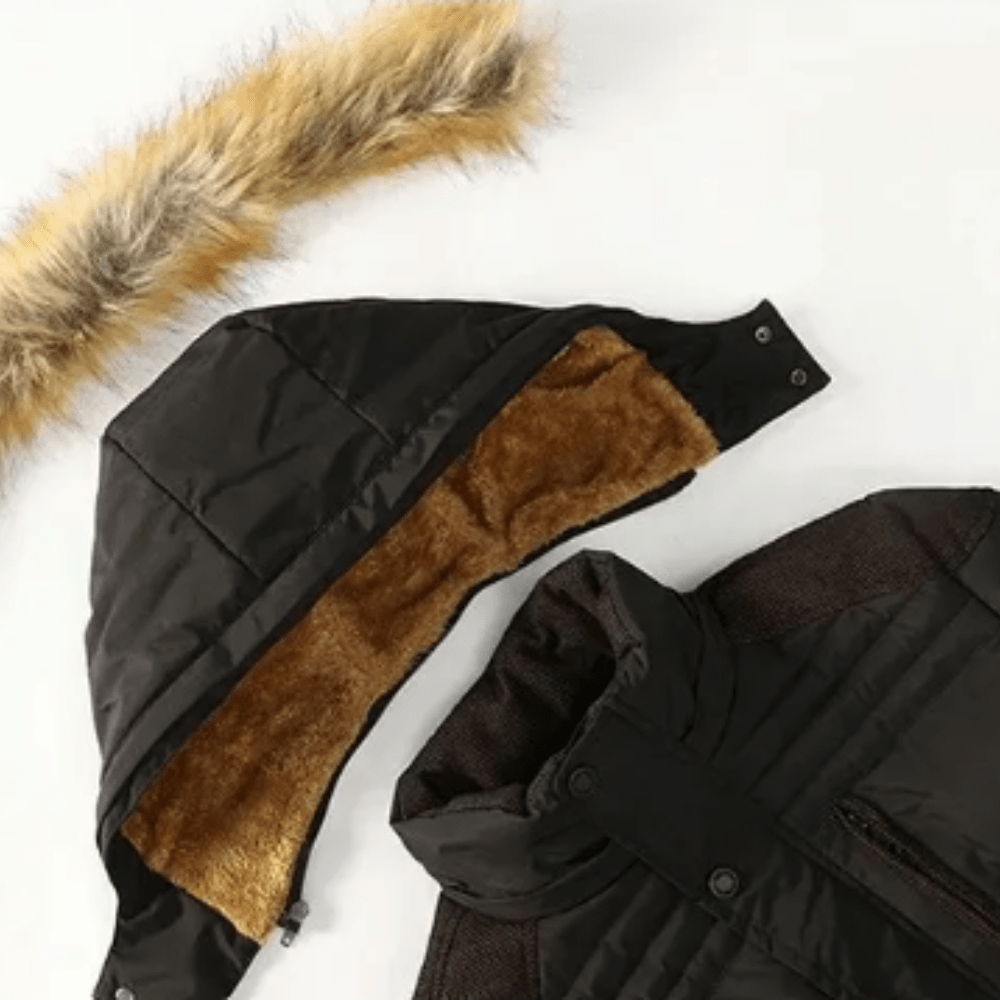 Elegant Padded Fleece Winter Jacket - Luxoria