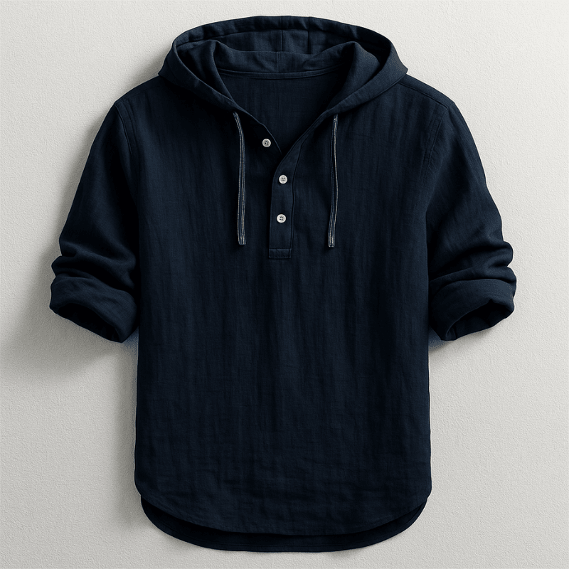 Elegant Hooded Shirt - Luxoria