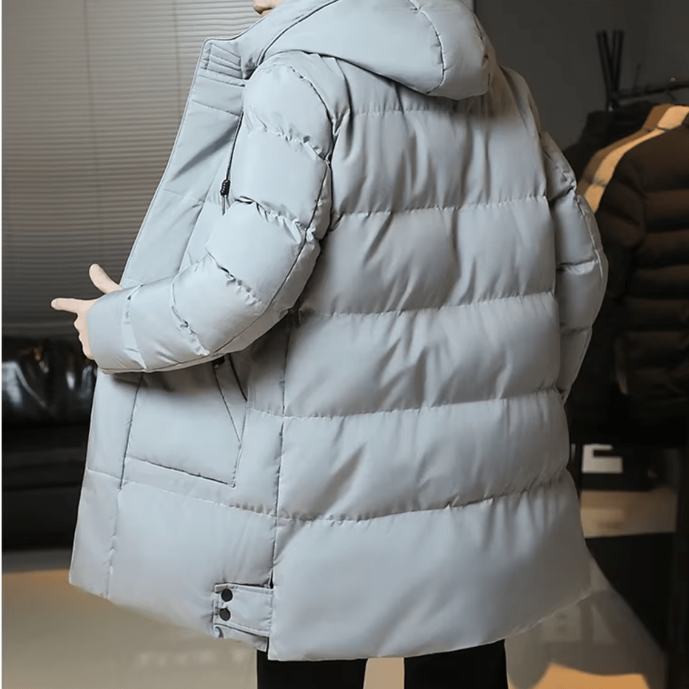 Elegant Long Winter Jacket - Luxoria