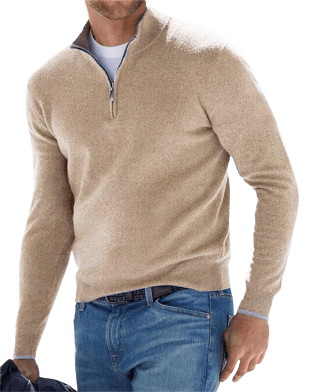 Elegant Zip Sweater - Luxoria