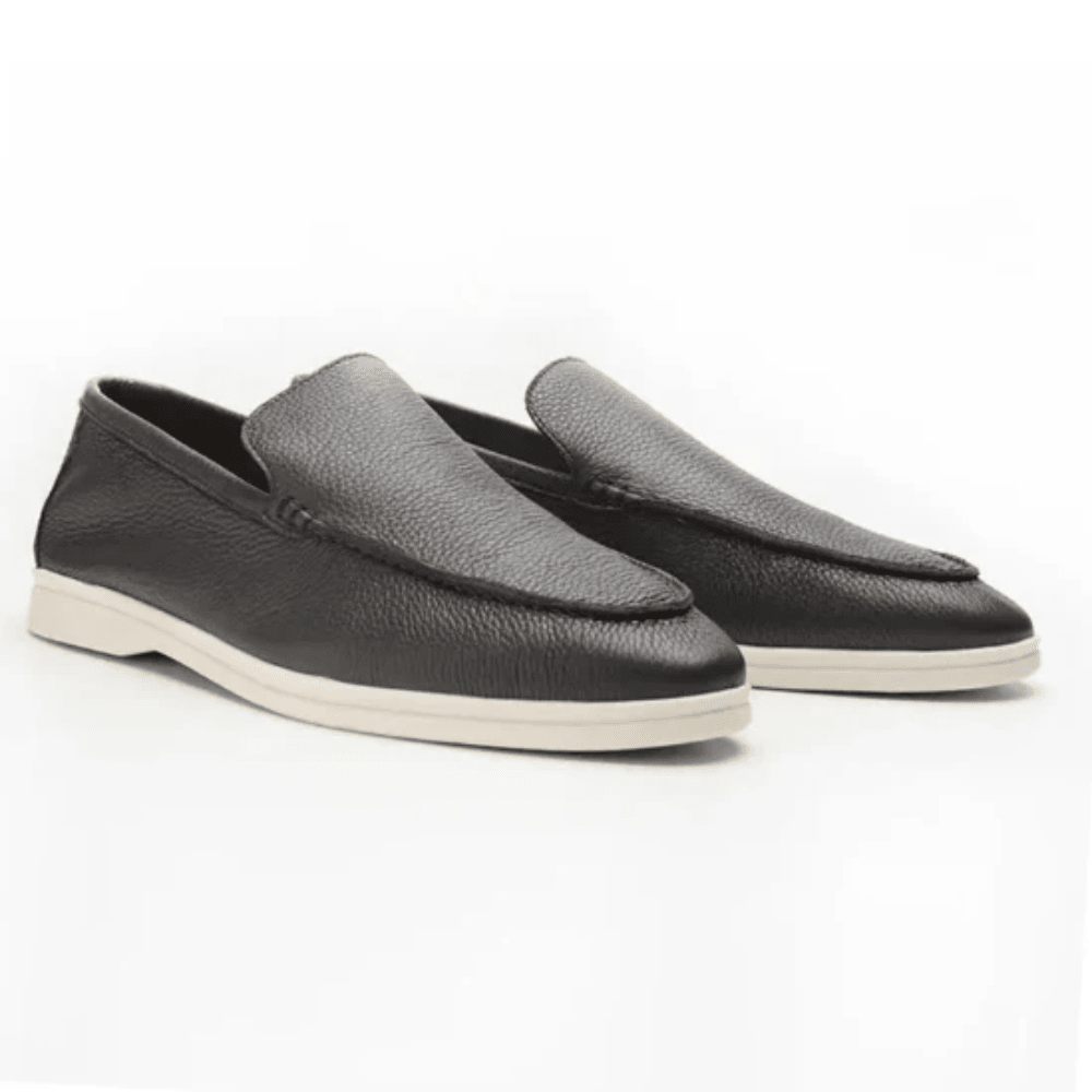 Cowhide Leather Loafers - Luxoria