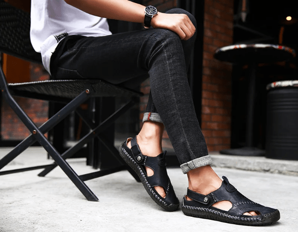 Classic Leather Sandals - Luxoria