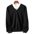 Elegant Cashmere V - Neck Pullover - Luxoria