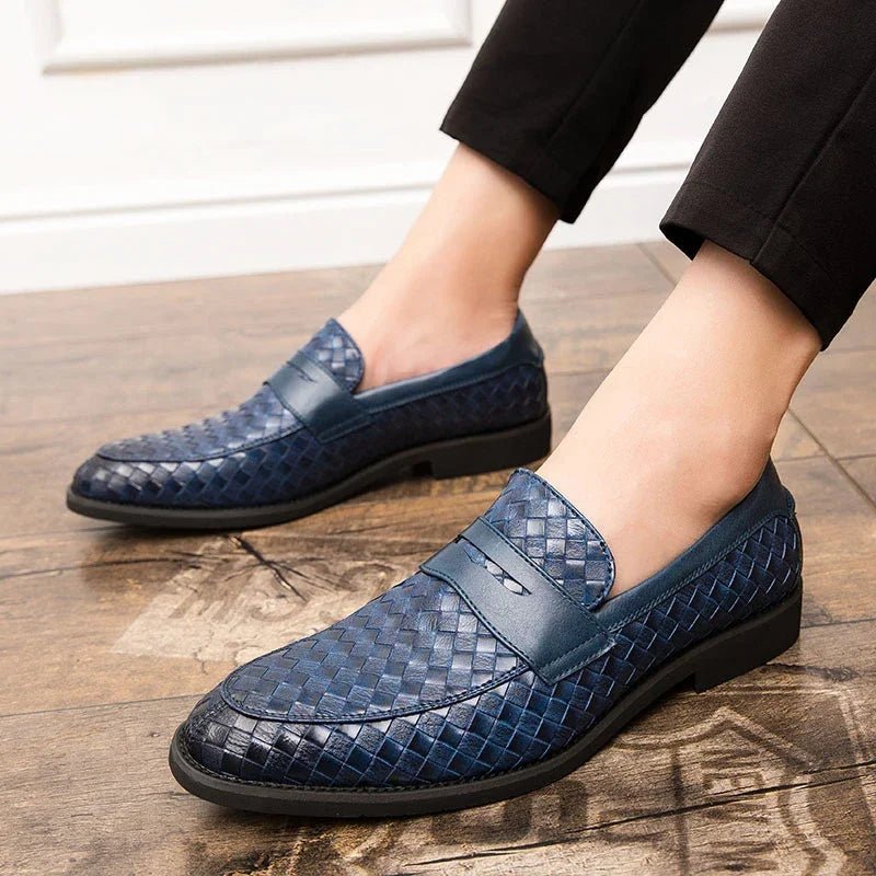 Elegant Woven Loafers - Luxoria