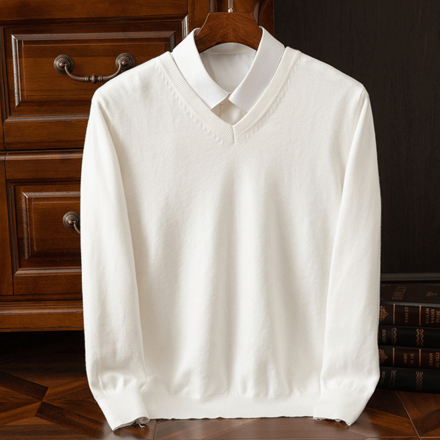 Chic V - Neck Sweater - Luxoria