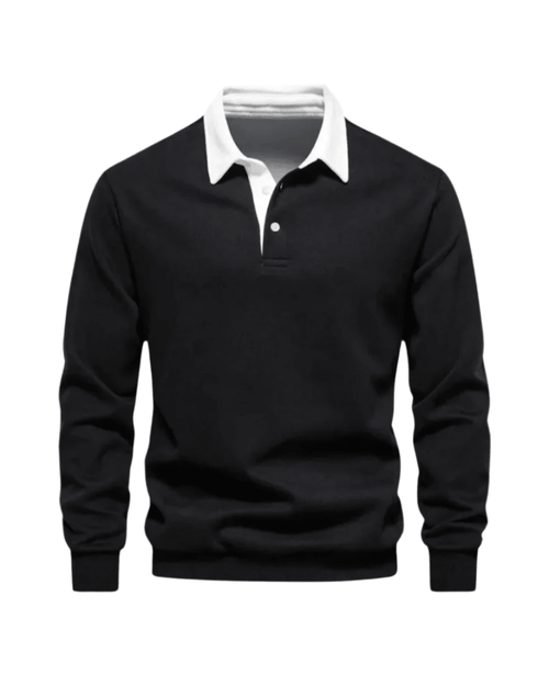 Adrian Casual Polo Sweater - Luxoria