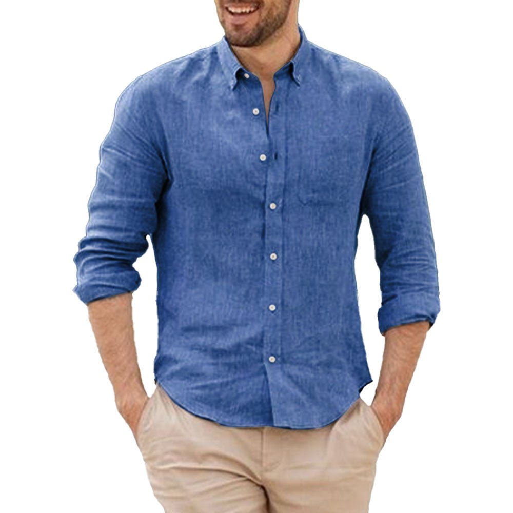 Breathable Linen Shirt - Luxoria