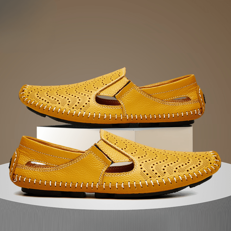 Leather Strap Sandals - Luxoria